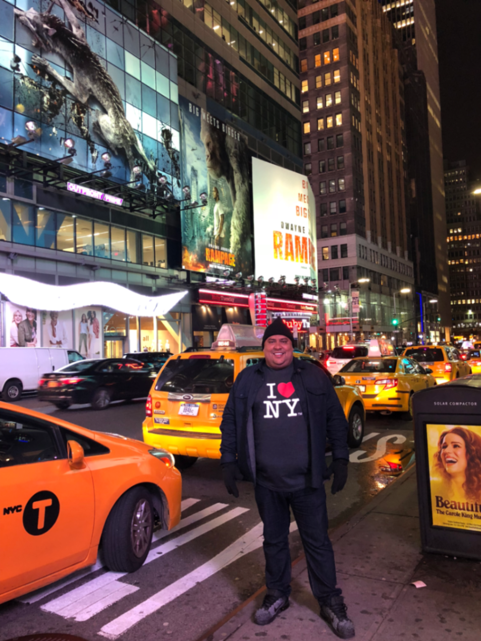Antes da bariátrica — Times Square, 2018